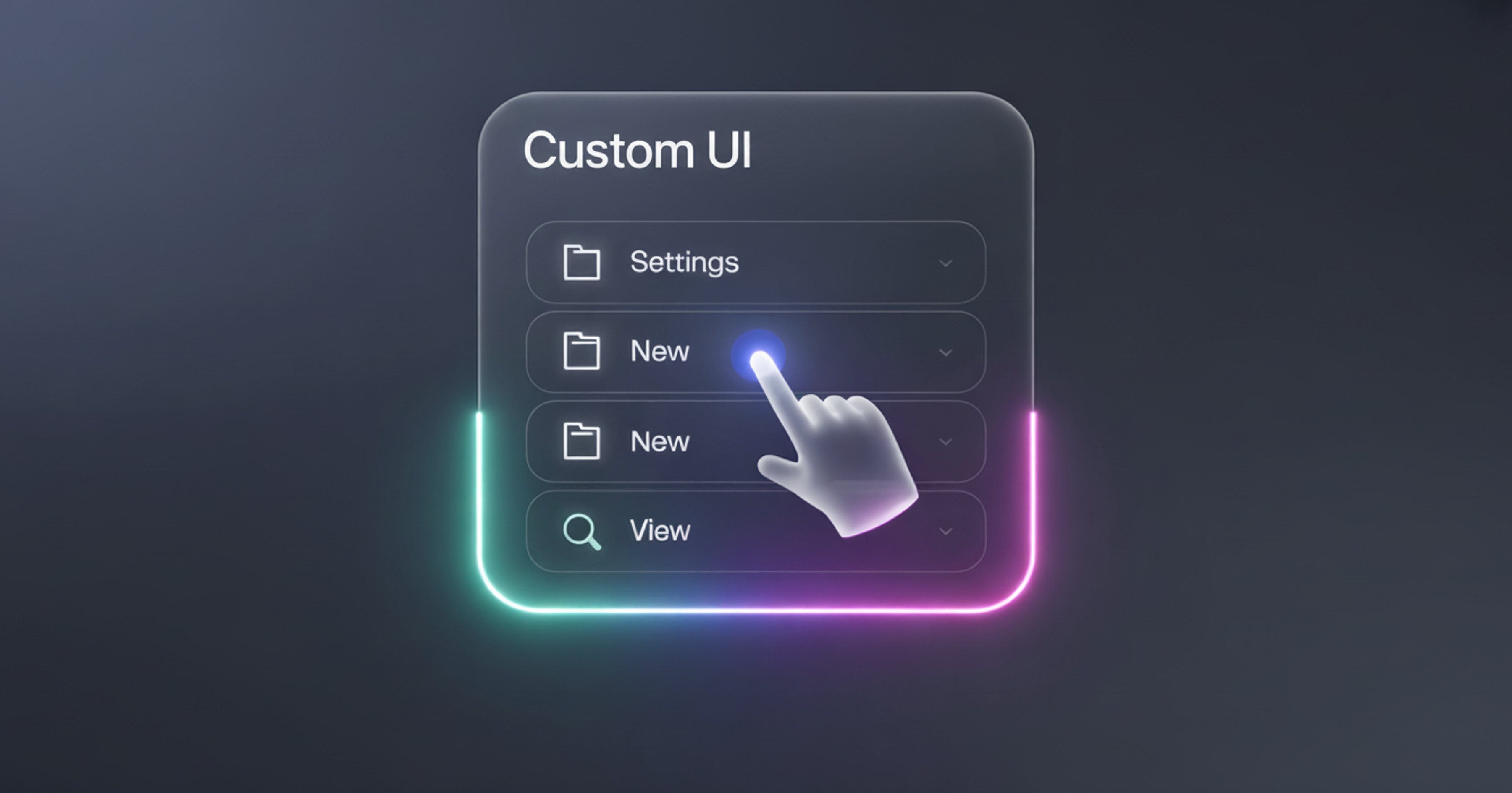Menu Custom User Interface Demo